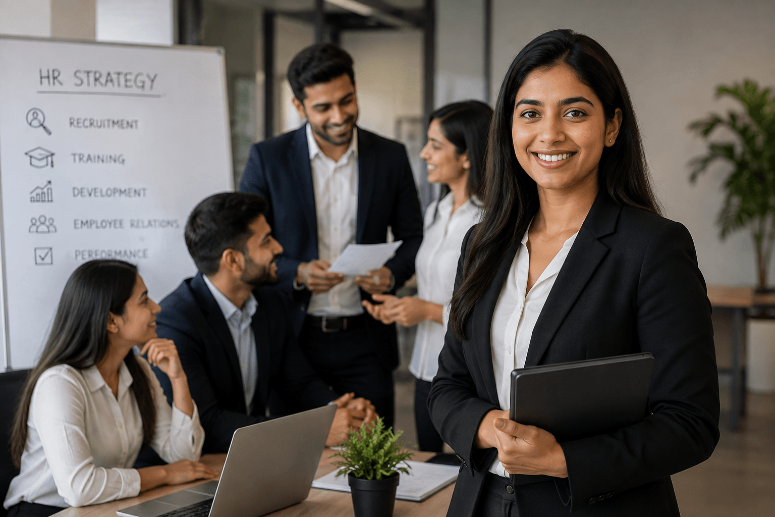 Students learning HR and Corporate Management skills in Kochi