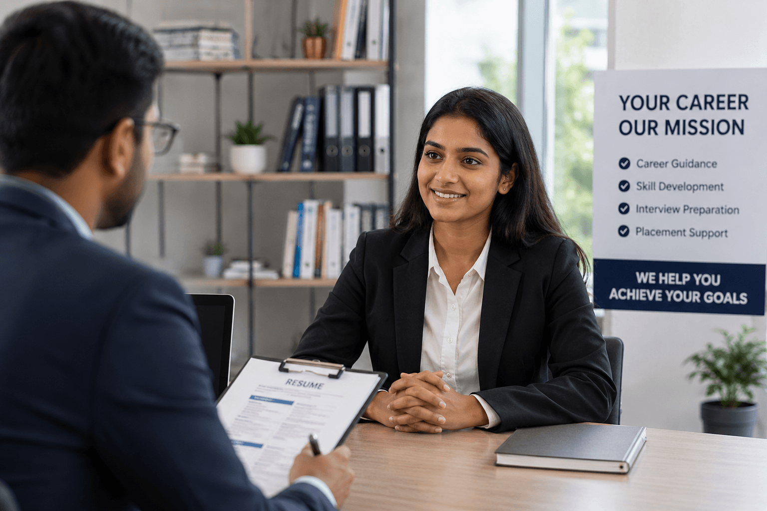 Professional interview preparation for students at Elevate Global Academy